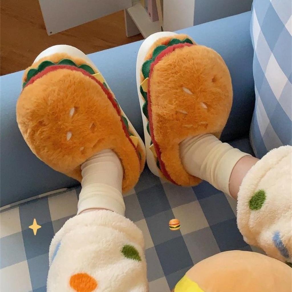 Cotton Slippers, Men's and Women's Styles, Plush Slippers, Warm Slippers, Home Slippers, Cotton Shoes, Fluffy Slippers, Thick Soled Slippers