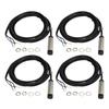 4 Conjuntos de Chave de Proximidade Indutiva Sonda de 12mm NPN 3 Fios Contato Normalmente Aberto Sensor de Aproximação de Detecção de 4mm 636VDC
