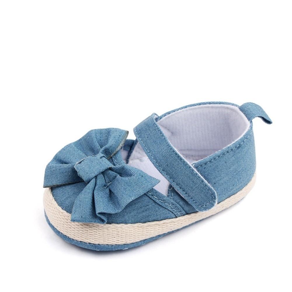Non-slip Baby Girls Shoe Solid Color Princess Shoes Baby Shoes Butterfly Knot Shoes Toddler