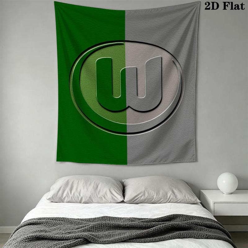 VfL Wolfsburg Wall Tapestry Aesthetic Wall Hanging Printed Fabric Blanket Decorative Tapestries for Bedroom Living Room Home Decor