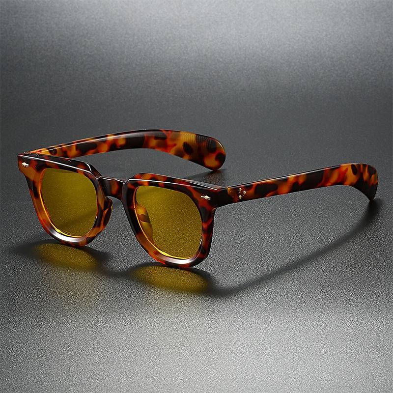 Happy Adults Toys Men's Classic Rivet Arrow Luxury Brand Designer Square Sunglasses Wo For Popular Vintage Punk Outdoor Driving Sun Glasses Uv400 Cm