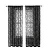American Luxury Retro Warp Knitted Lace Black Bedroom Balcony Live Room Decorative Partition Curtain Window Screen