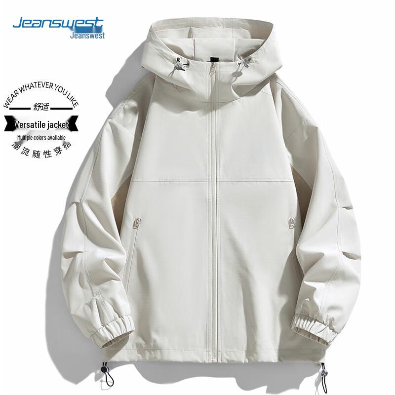 Jeanswest Unisex Outdoor Windproof Hooded Jacket 3XL