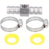 1 2in Fuel Line TFitting 1 827 NPT Port Fuel Pressure Gauge Sensor Adapter Stainless Steel