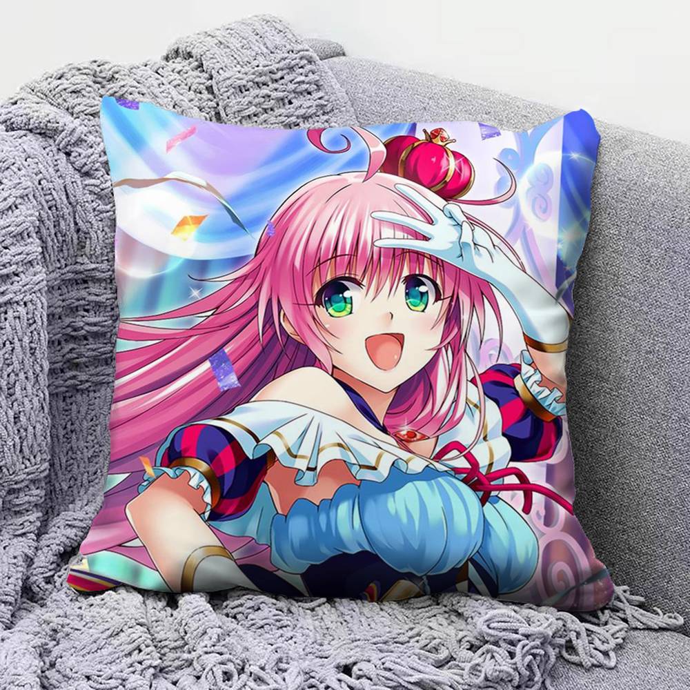 To LOVE RU lala Momo Yami Pillow Covers Home Sofa Cushion Covers and Aecorative Custom
