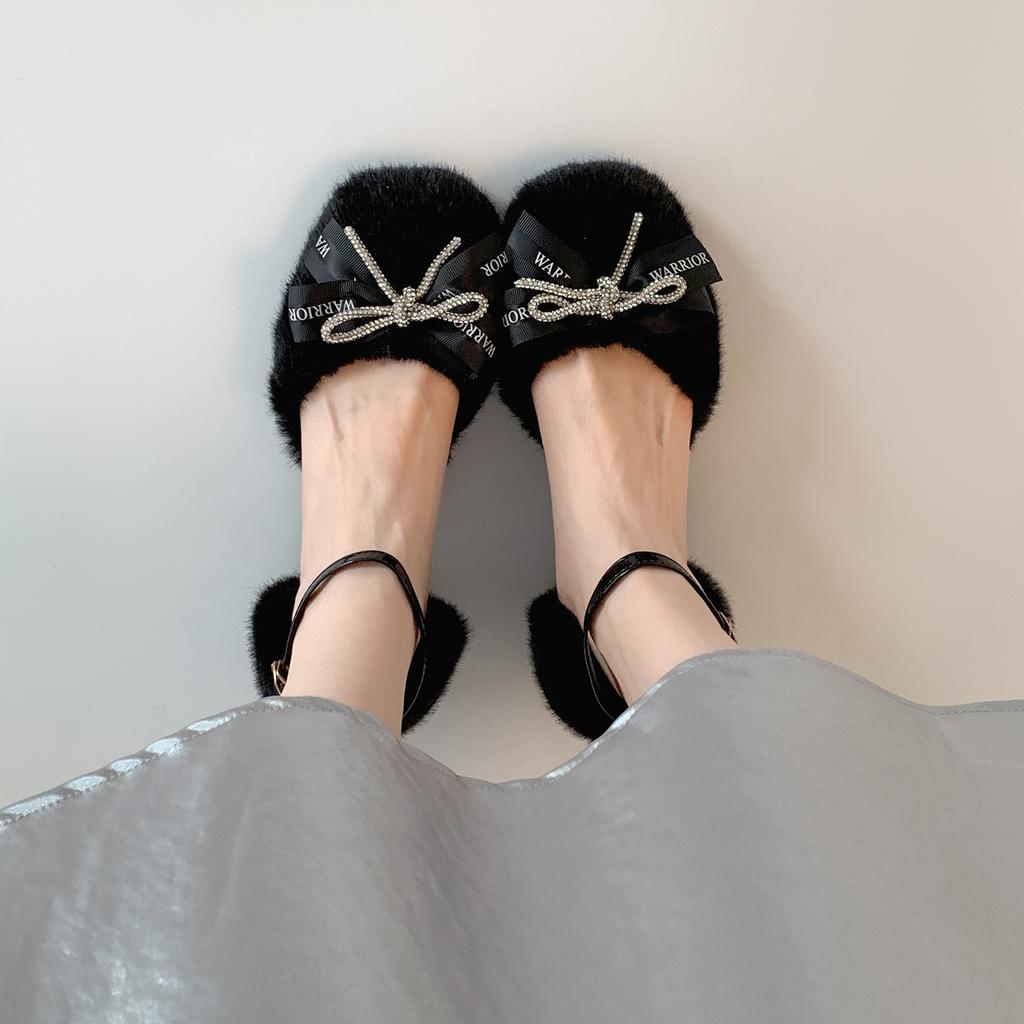 Schwarze französische dicke hochhackige Taschenkopf Mao Mao Schuhe Damen 2025 neu Herbst und Winter vielseitige höhenerhöhende Retro Mary Jane Schuhe