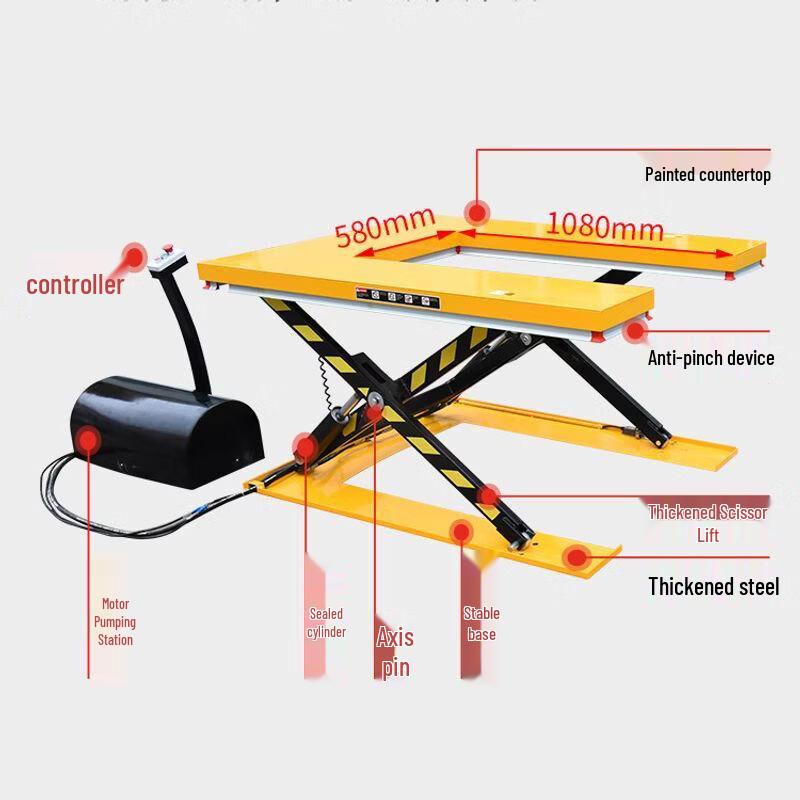 U-shaped Electric Hydraulic Scissor Lift Platform