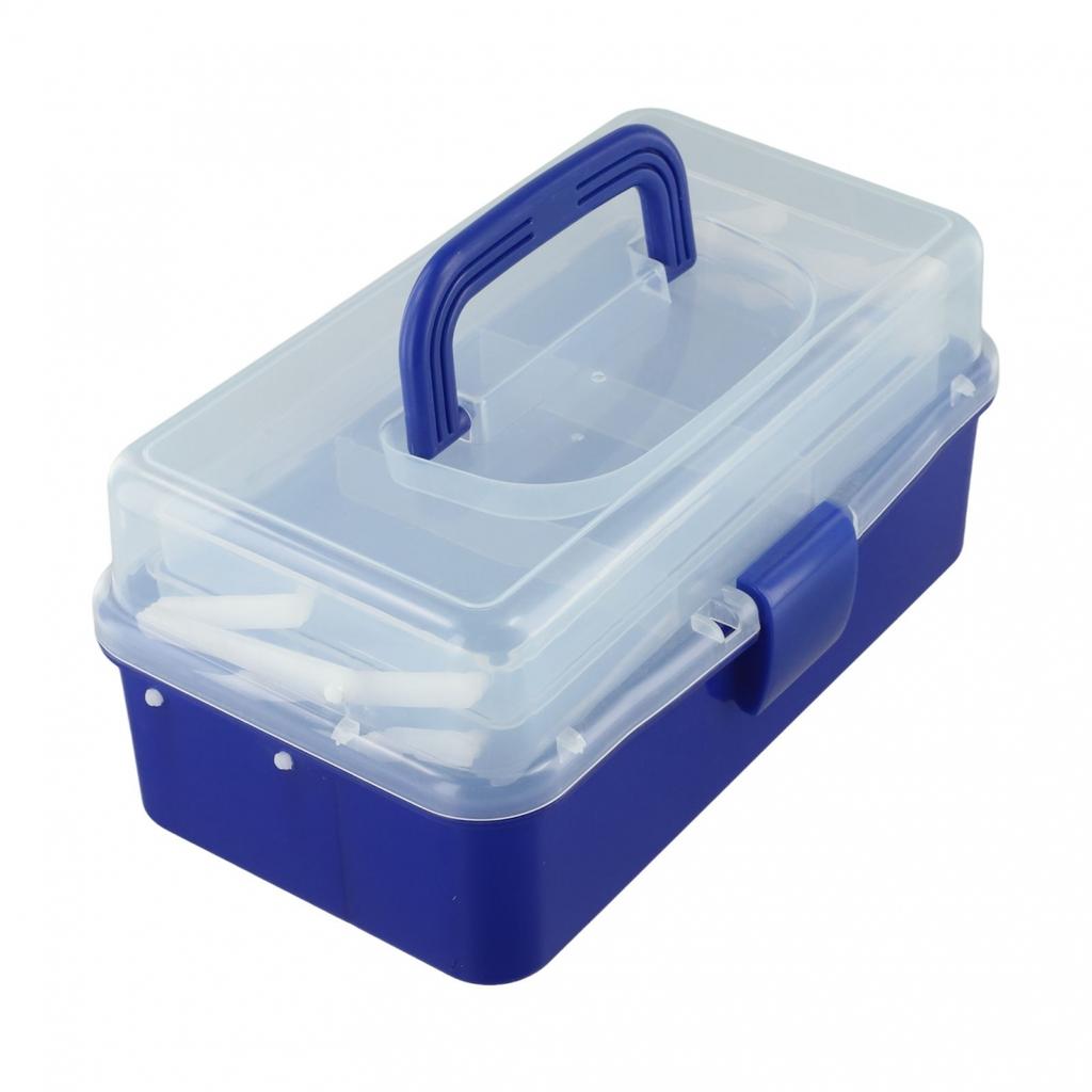 Transparent 3 Layer Fishing Tackle Box Organizer for Tools and Jewelry