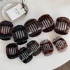 Korean Retro Tortoiseshell Non-Slip Hair Claw Clip for Elegant Half-Up Styles