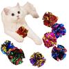 5/10Pcs Crinkle Ball Cat Toys with Crackling Sound & Laser Reflection, Durable Scratch-Resistant Paper Balls for Kittens