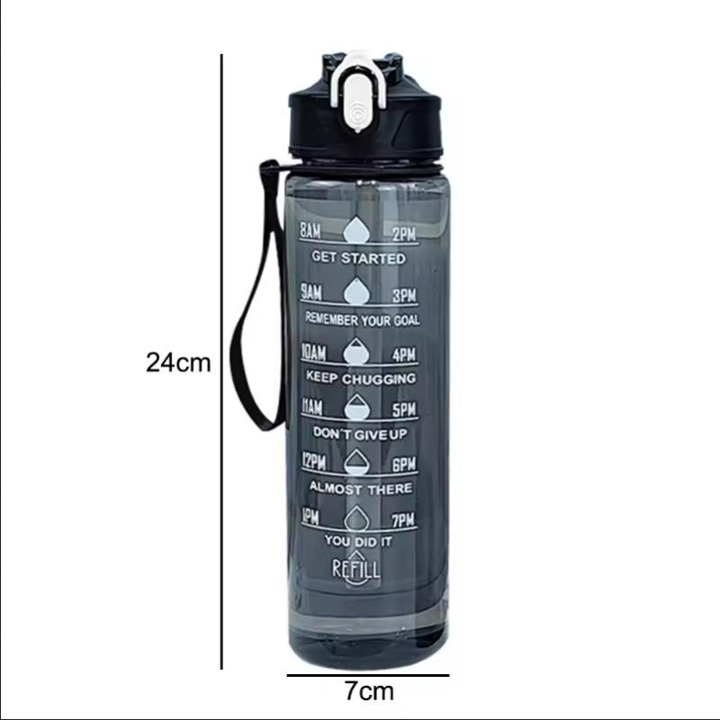 750-900ML Großvolumige Sportwasserflasche Auslaufsicher Bunter Plastikbecher Trinken Outdoor Reisen Tragbar Fitnessstudio Fitness Krüge