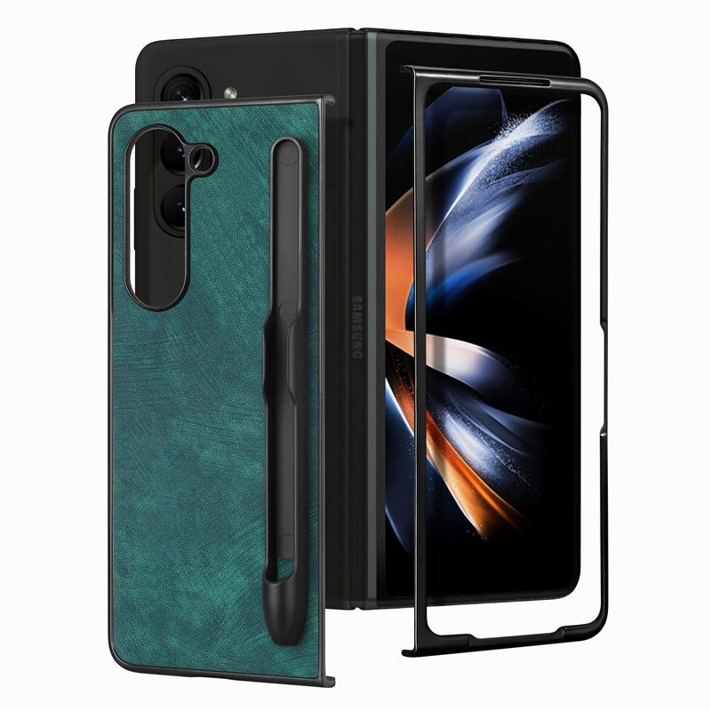 For Samsung Z Fold 6 Pencil Slots Hard Shell case Cover, Protective case for Galaxy Z Fold 3/Fold 4/ Fold 5