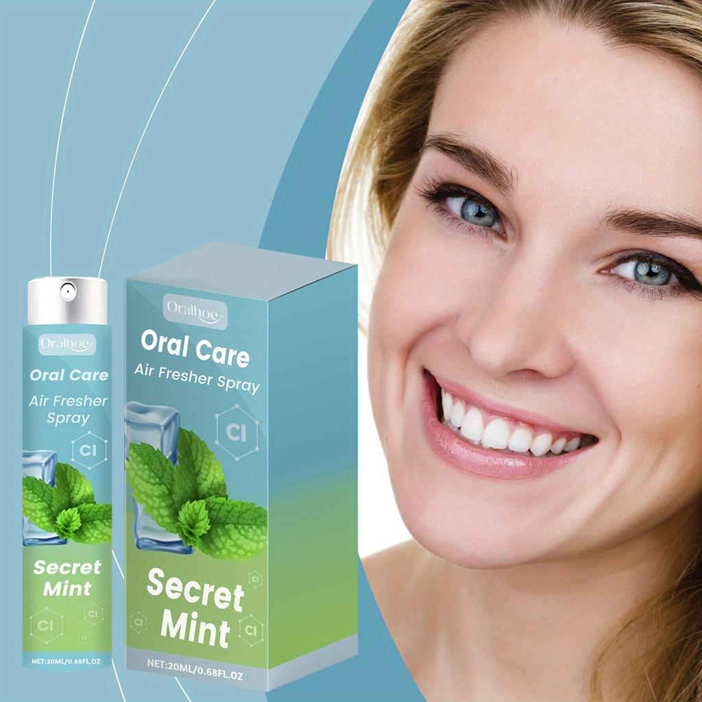 Mint Mouth Freshening Spray Removes Coffee Stains, Whitens Teeth and Maintains Healthy Teeth