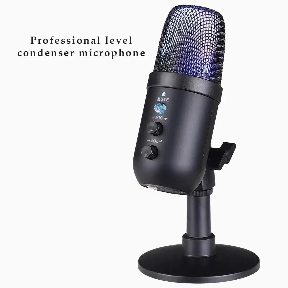 MU1000 USB Microphone Professional Condenser Microphone for Computer Recording Laptop Studio Game Singing Webcast Recording