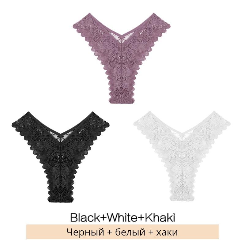 

3 шт./компл. кружевные трусики с низкой посадкой для женщин, бразильское нижнее белье с цветочным принтом для девочек, сексуальные трусы с Т-образной спинкой, женское нижнее белье S-XL M&3Pcs