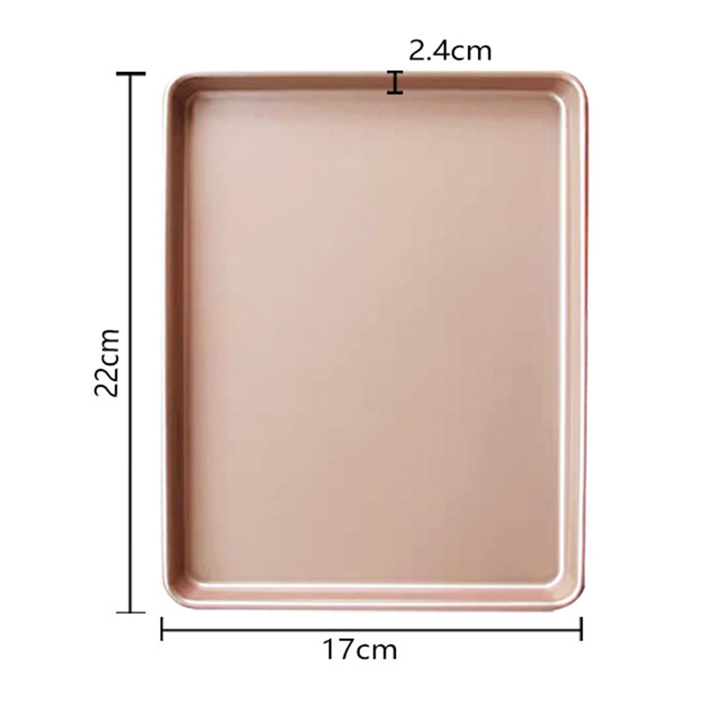 Gold 1pcs Baking Tray Roasting Pan Convenient Heat Conduction Oil Saving Premium Carbon Steel Safe Square Cake Tin