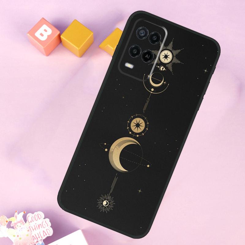 

Galaxy Moon Stars Phase Totem Art Case For Oppo A17 A57 A16 A76 A96 A60 A40 A80 A18 A38 A58 A78 A98 A15 A54 A74 A94 A6 A5 Pro OPPO A76