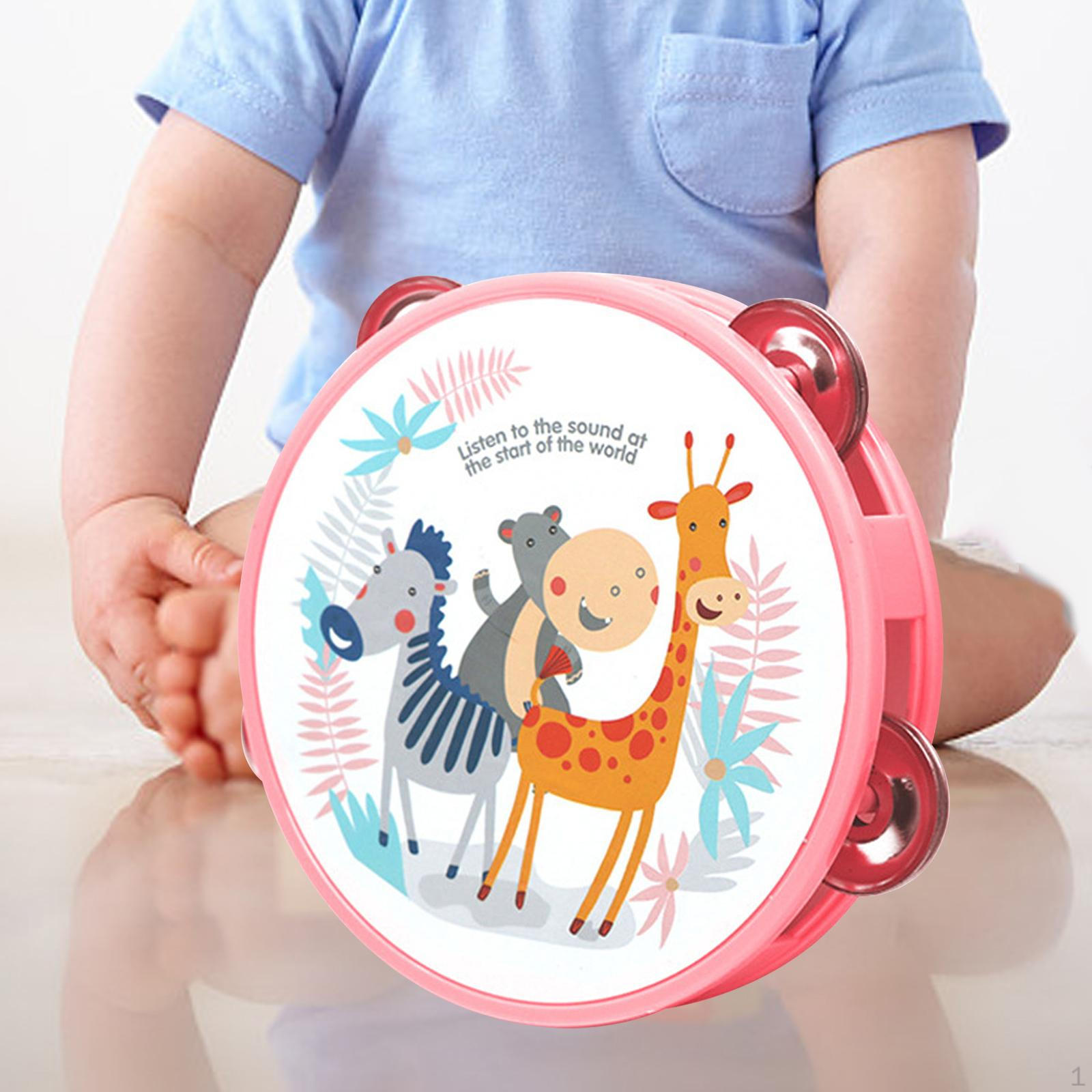 

Ручной ударный инструмент Бубны Двигательные навыки Координация глаз Детская музыкальная игрушка Музыкальная розовый