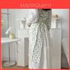 Cotton Linen Sleeveless Apron With Ruffle Edges For Women And Teens Kitchen Protection