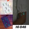 Waterproof Blue Luminous Tattoo Stickers: Snake & Butterfly Designs for Festivals