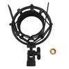 Aluminum Alloy Microphone Shock Mount Holder with Anti-Vibration Pad Inserts, Fits 55-65mm Microphones, Easy Installation In Studio Broadcast