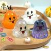Office Desk Stress Relievers Halloween Spooky Ghost Squeeze Toy, Glitter Relief Portable Fidget Toy Tongue-out Sensory for Home School Cartoon Toys