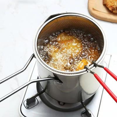 304 Stainless Steel Deep Fryer Deep Fry Delicious Meals Fryer Oil Basket Fryer With Filter