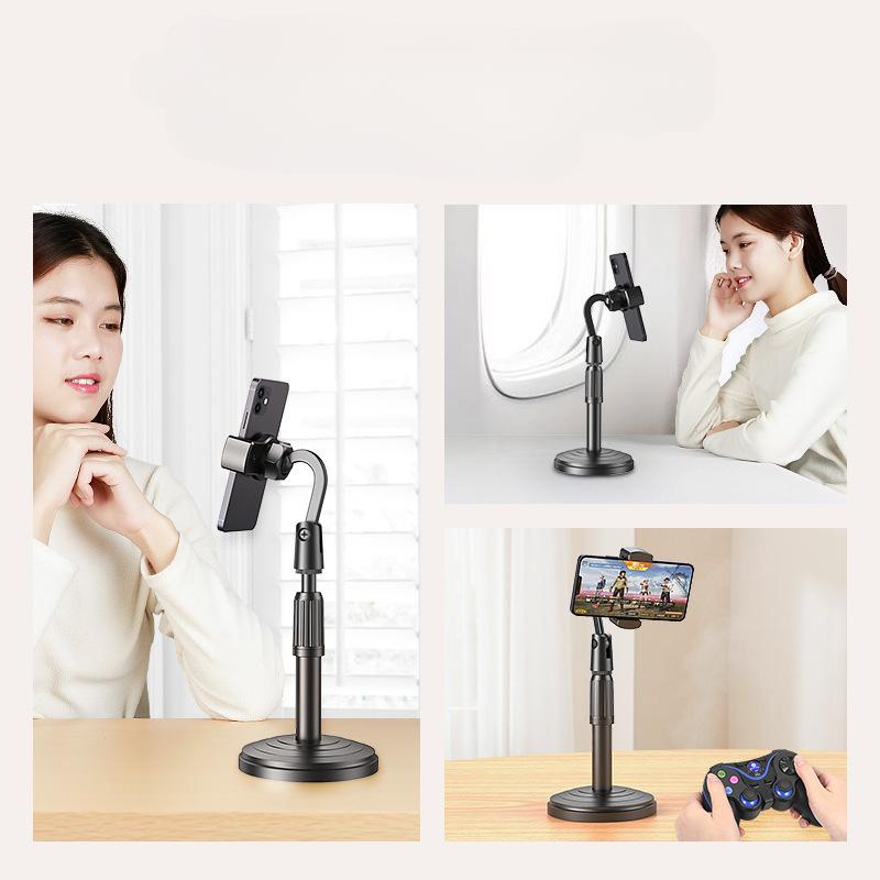 1Pc Mobile Phone Desktop Bracket Adjustable Lifting Lazy Mobile Phone Holder Countertop Teacher Online Class Teaching Photo Live Shooting