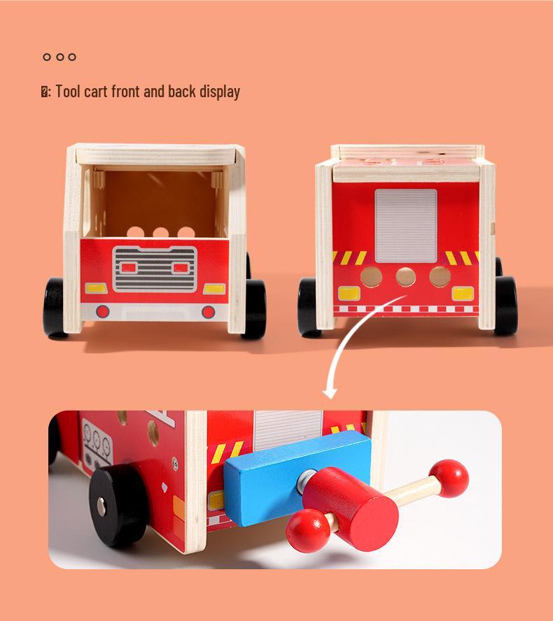 Wooden Toy Tool Set for Kids: Disassembly, Assembly, and Repair Play