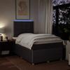 Exclusive House - Slatted Bed Base with Mattress Dark Brown 120x200 Cm