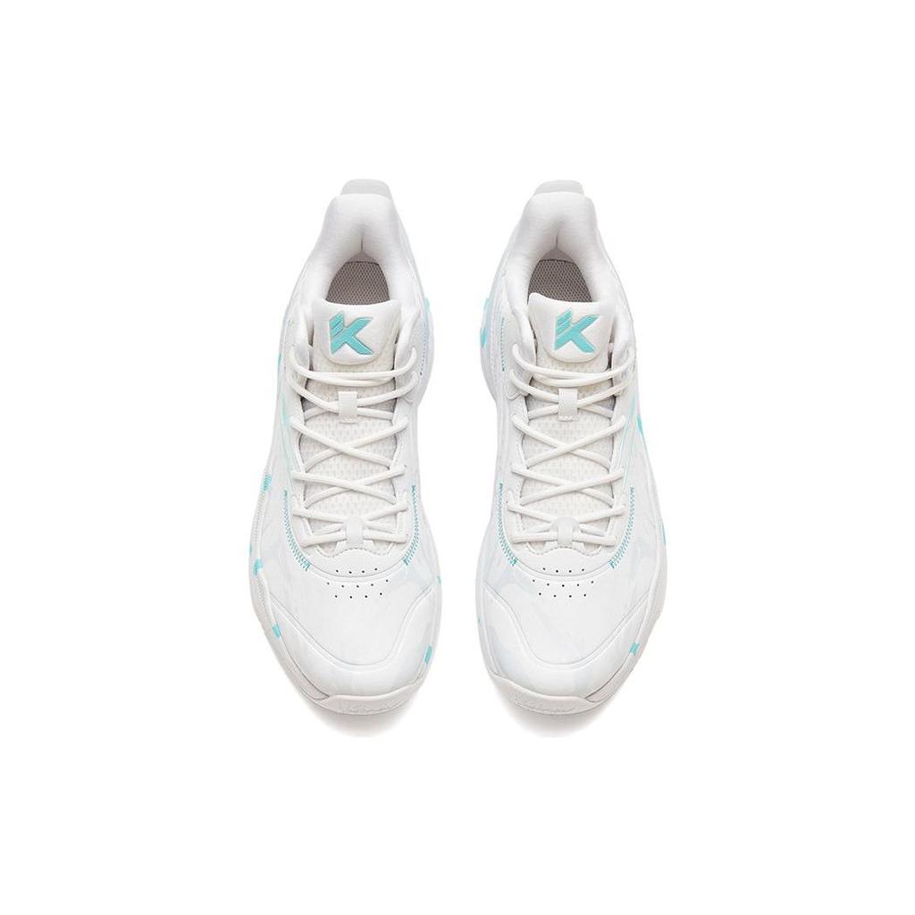 Anta KT3 Thompson Fabric Synthetic Leather Team 2nd Generation Non-Slip Wear-Resistant Low-Top Basketball Shoes Men Sneaker White Blue 112311605-1