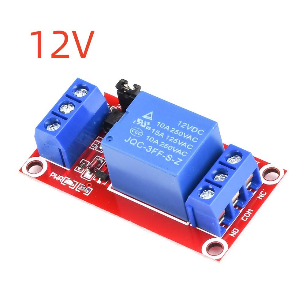 

DC5/9/12/24V Single Channel Relay Module Smart Switch With Optocoupler Shield High/Low Level Trigger Power Module for Arduino