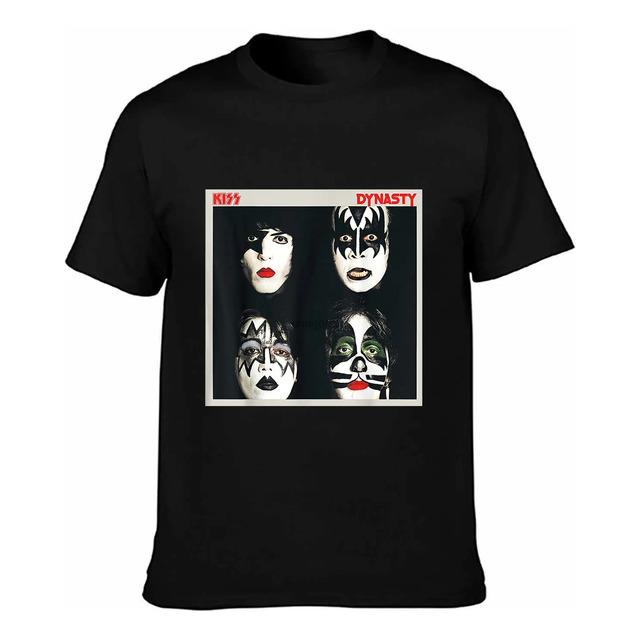 Camiseta Con Estampado Facial De Kiss Dynasty Band M