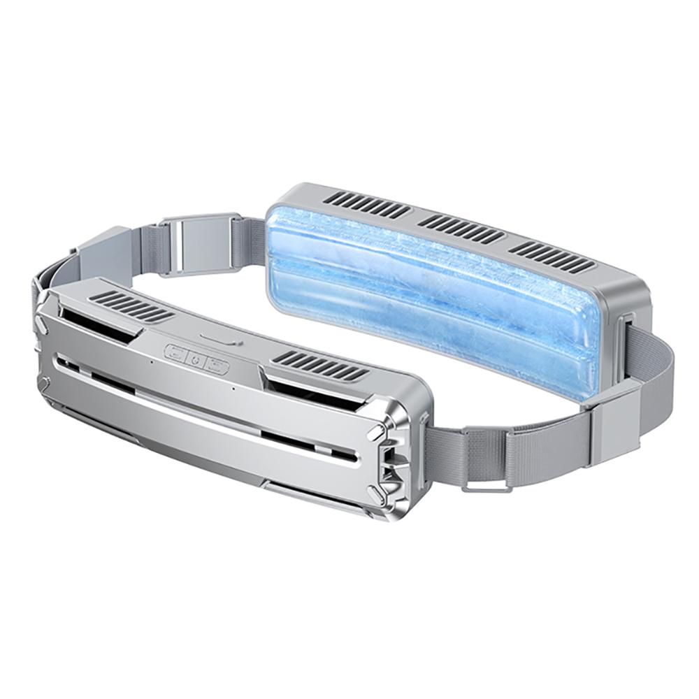 

F79 Outdoor Cycling Four Speeds Adjustable Silent Ice Feeling Belt Fan,56x41x201mm Silver Grey