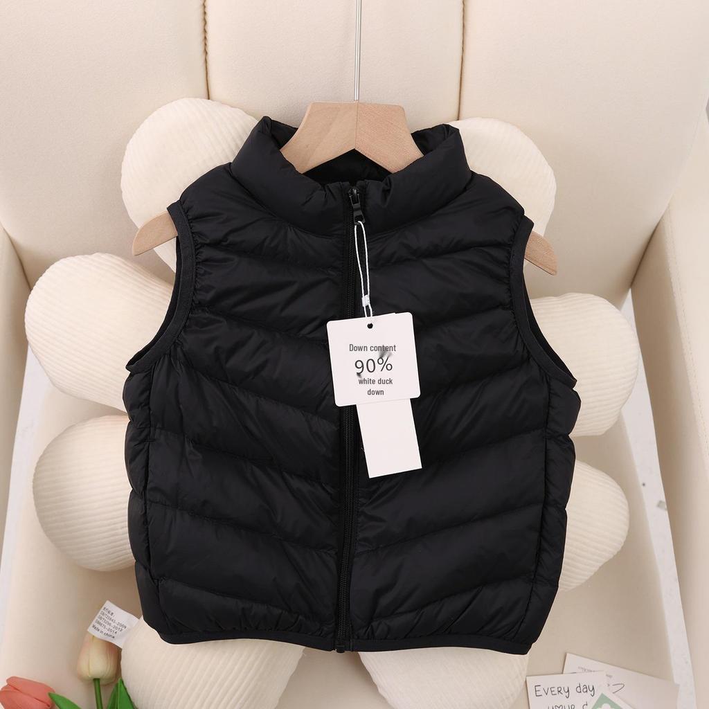 2026 Ultra-light Kids' Down Vest - 90% White Duck Down for Boys & Girls