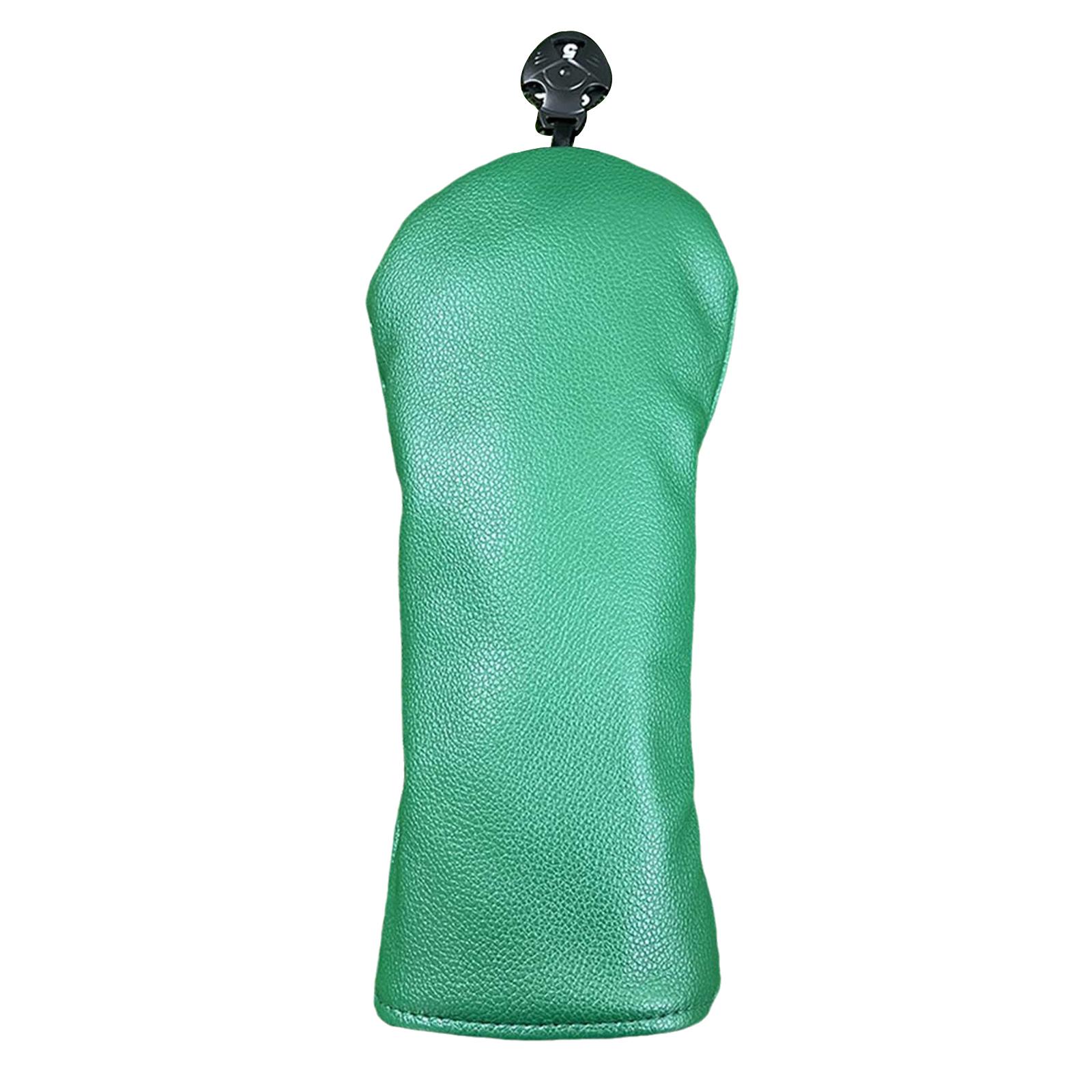 

1 шт./4 шт. Набор защит для головки клюшки для гольфа, Водостойкий чехол из искусственной кожи для драйвера, фервея, гибрида 1Pc Fairway зелёный