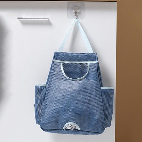 Wisząca torba do przechowywania Oddychająca Wielokrotnego użytku Bez wiercenia Wytrzymała Wygodna Oszczędność miejsca Poliester Wiszący na ścianie Organizer na worki na śmieci Artykuły kuchenne