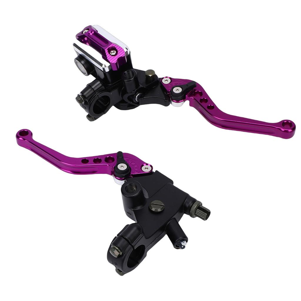 7 8in 22mm Hydraulic Brake Master Cylinder Clutch Lever Left Right Set Adjustable Aluminum Alloy Motorcycle Brake