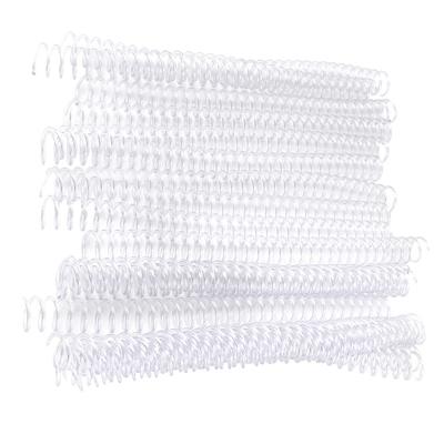 20 pçs 30 Furos Argolas de Plástico Espiral para Encadernação de Folhas Soltas para Papel A4 19mm transparente
