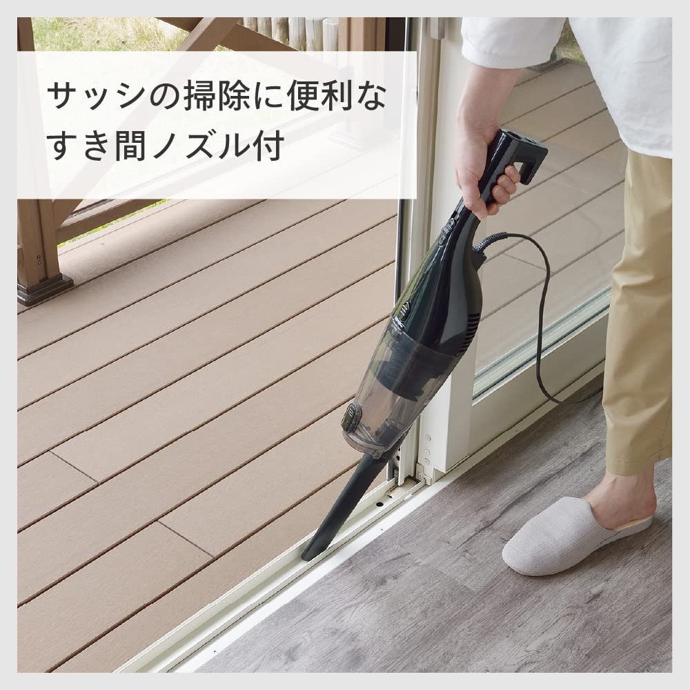 Twin Bird Tsubame Sanjo Vacuum Cleaner Cyclone Stick Cleaner Lightweight 2WAY Freestanding Cord Type Suction Work Rate 40W Year Manufacturer Black [1