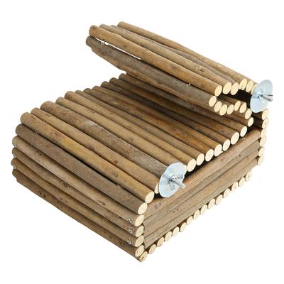 Wooden Rabbit House Hanging Natural Wooden Hideout Hut for Rabbit Chinchilla Guinea Pig
