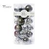 30Pcs Plastic Christmas Balls Hanging Ornament 6cm Colored Electroplated Ball Holiday Party Scene Layout DIY Decorative Accessories Christmas