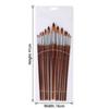 Wooden Paint Brushes Set Round Tip Paint Brushes Versatile Watercolor Brushes  Oil Painting