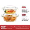 Hitzebeständiges Glas Suppenschüssel Set mit Deckeln