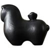 Exquisite Dark Horse Yuanbao Tea Pet: Zodiac Wealth-Attracting Tang Horse Ornament