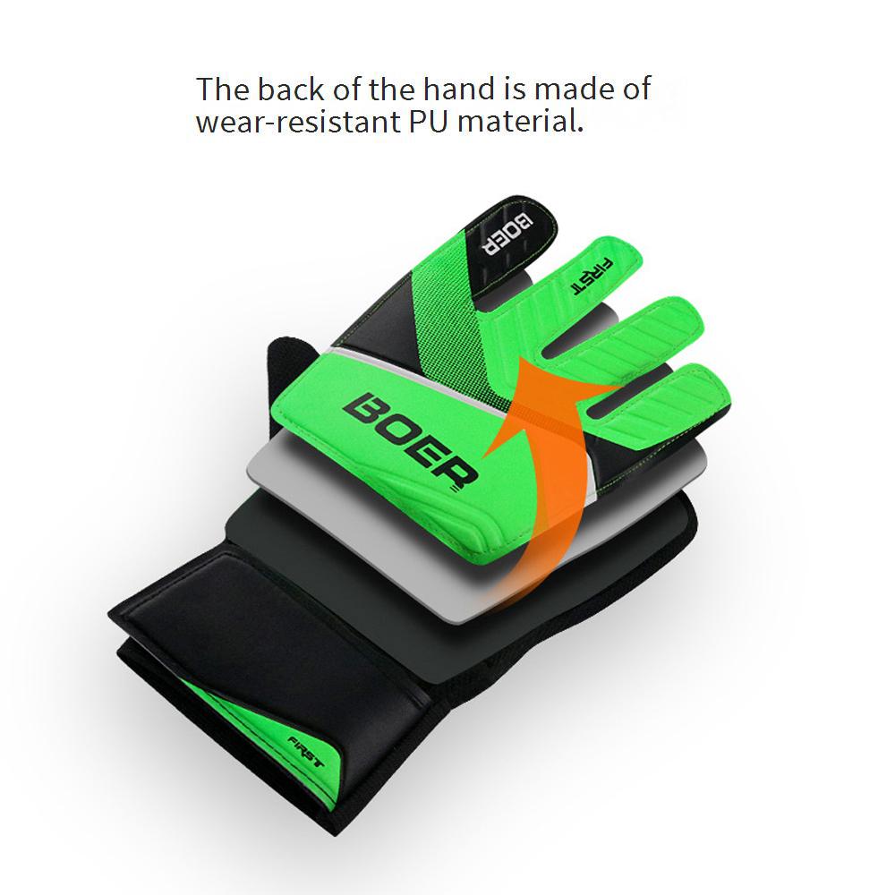 Entry Level Soccer Goalkeeper Gloves for Kids Latex Adhesive Non-Slip Goalkeeper Gloves