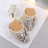 Pointed Toe Rhinestone Mary Jane Flats - Women's Autumn Soft Sole, Sizes 41-43
