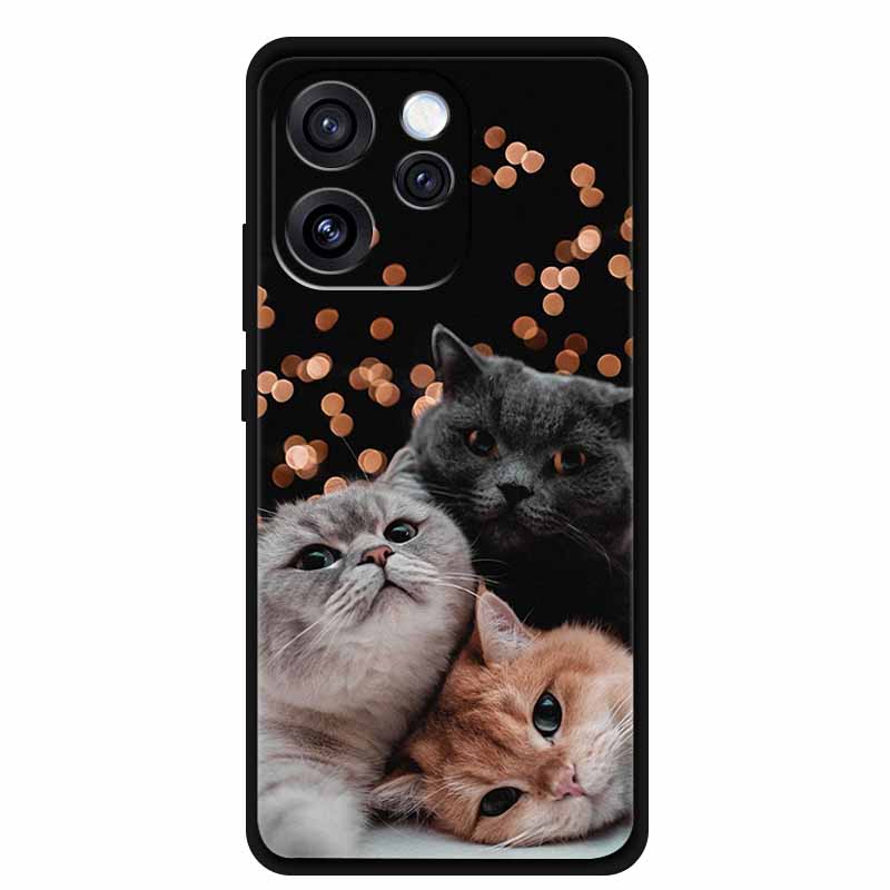 Phone Case for Oppo Reno15 Soft TPU Silicone Cover for OPPO PLW110 6.32" Black Case For Oppo Reno 15 5G Fashion Cool Coque Shell