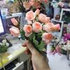 European & Korean Style Artificial Rose Bouquet - 15 Small Roses for Home Decor and Weddings