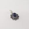 Natural Sodalite Gemstone 925 Sterling Silver Women Jewelry Designer Pendant 1.37" Gift for Her CP-40-32